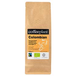Colombian Organic Fairtrade 250g Ground Valve Pack