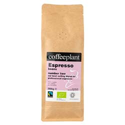 Espresso No 2 Organic Fairtrade In 250g Coffee Beans Valve Pack