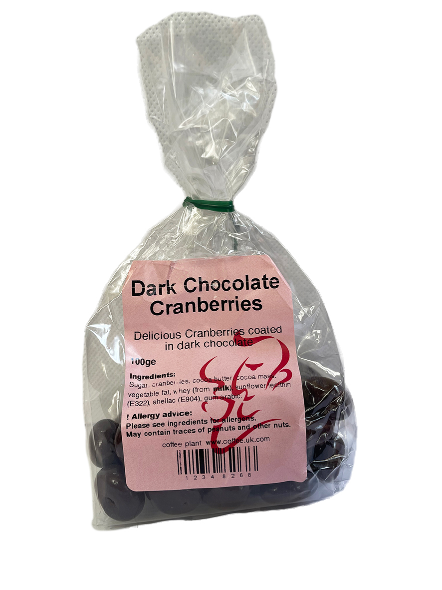 Dark Chocolate Coated Cranberries
