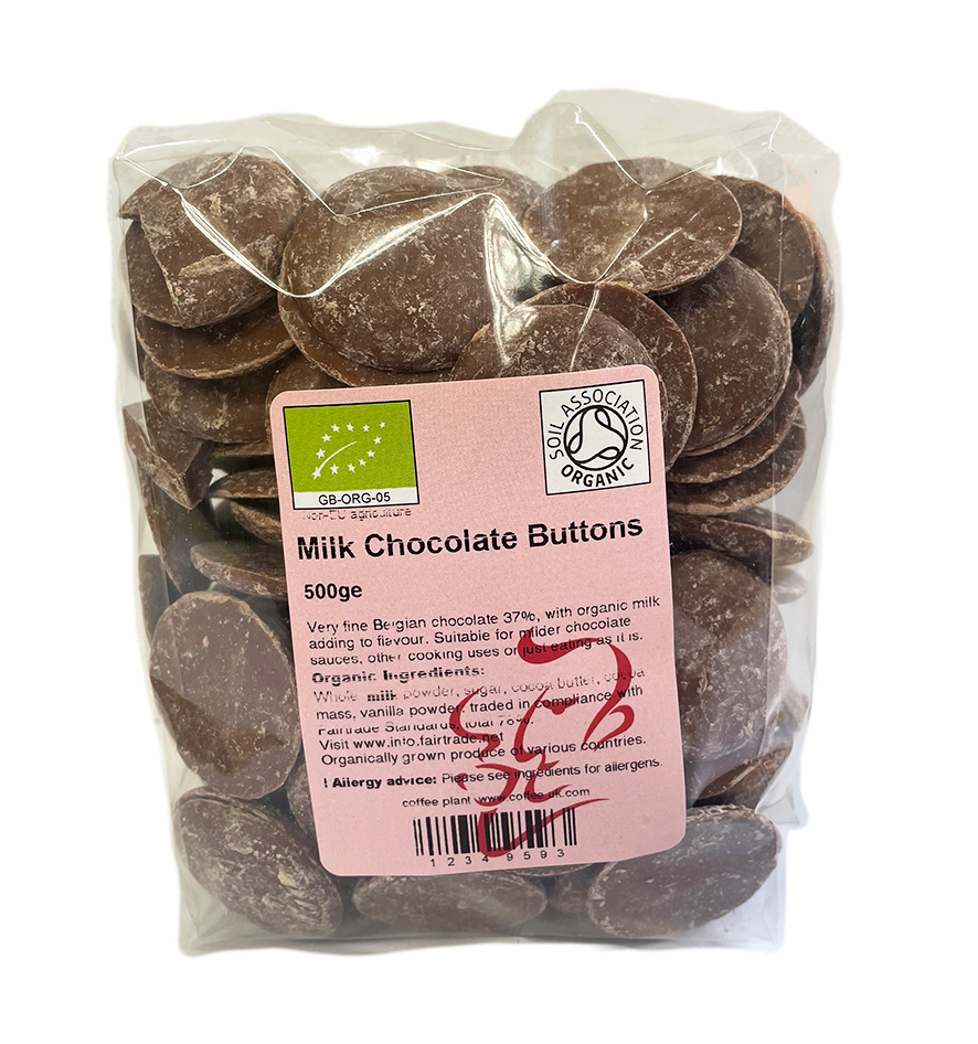 Organic Fairtrade Belgian Milk Chocolate Buttons