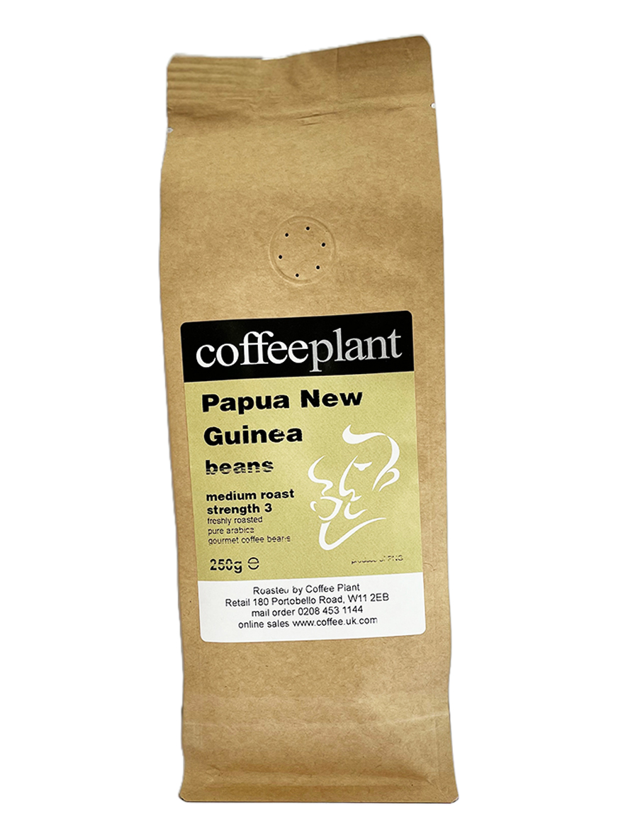 Papua New Guinea Gourmet Coffee Beans in 250g Valve Pack