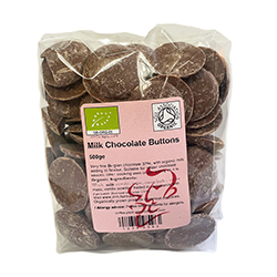 Organic Fairtrade Belgian Milk Chocolate Buttons