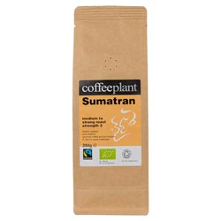 Sumatran Blend Organic Fairtrade 250g Ground Valve Pack